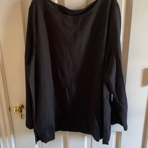 Talbots plus size sweatshirt 3x black